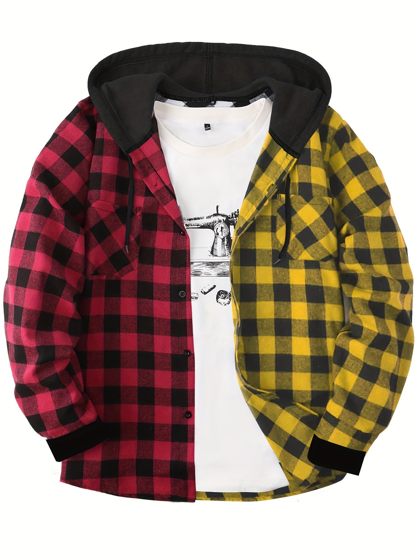 Camisa Masculina com Capuz em Xadrez - Conforto e Estilo para o Dia a Dia