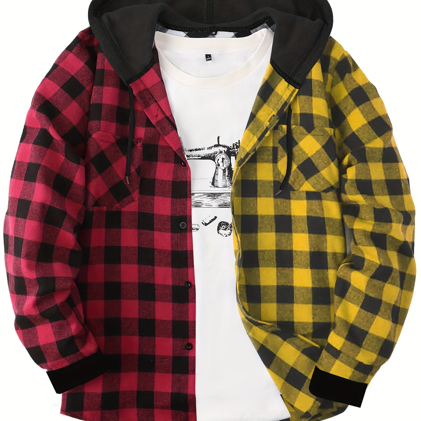 Camisa Masculina com Capuz em Xadrez - Conforto e Estilo para o Dia a Dia