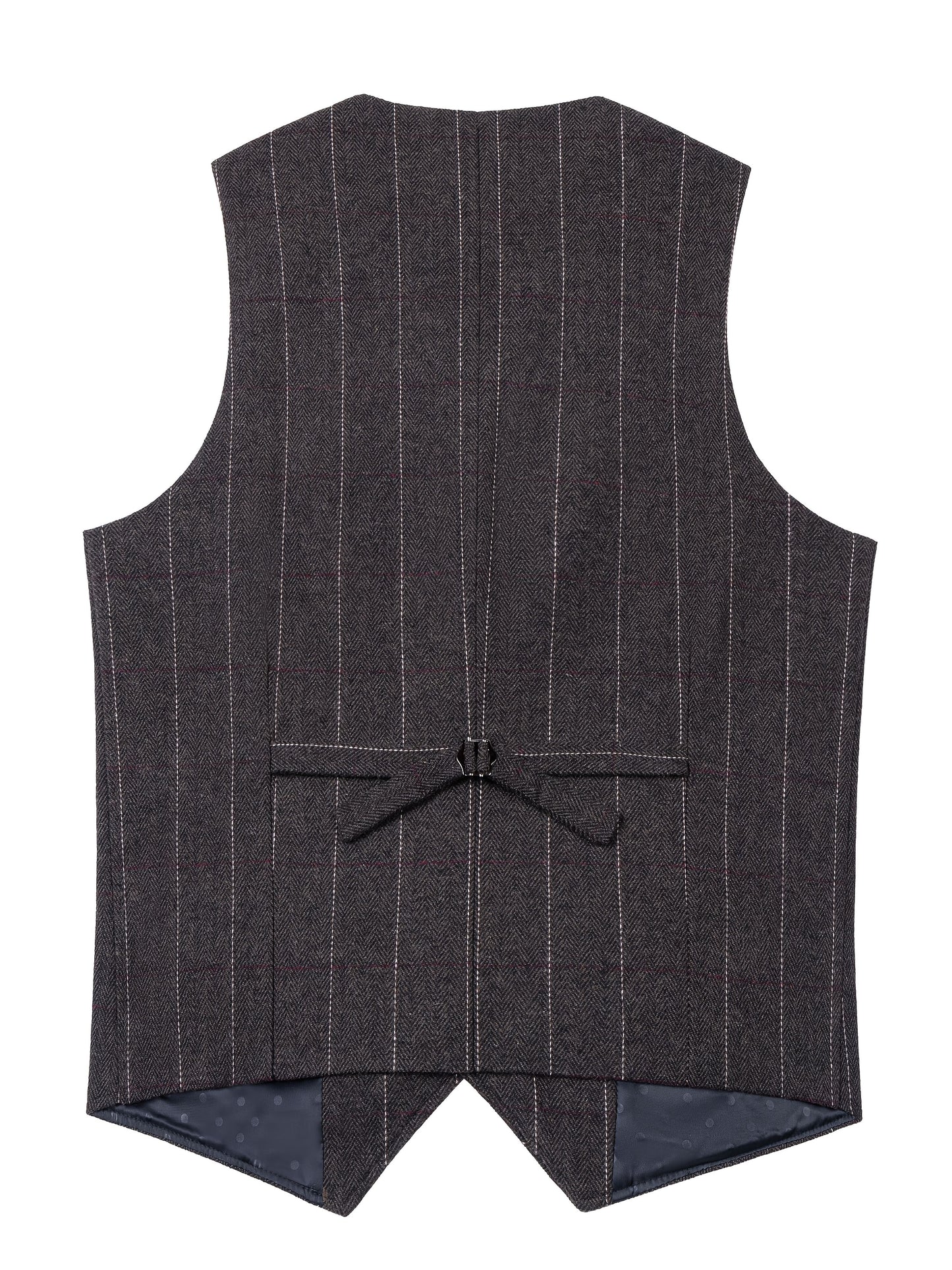 Colete Social em Tweed Herringbone - Slim Fit Premium para Casamentos e Eventos