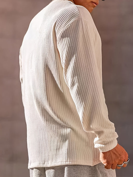 Camiseta Masculina Yule Water™ – Manga Longa e Estilo Casual