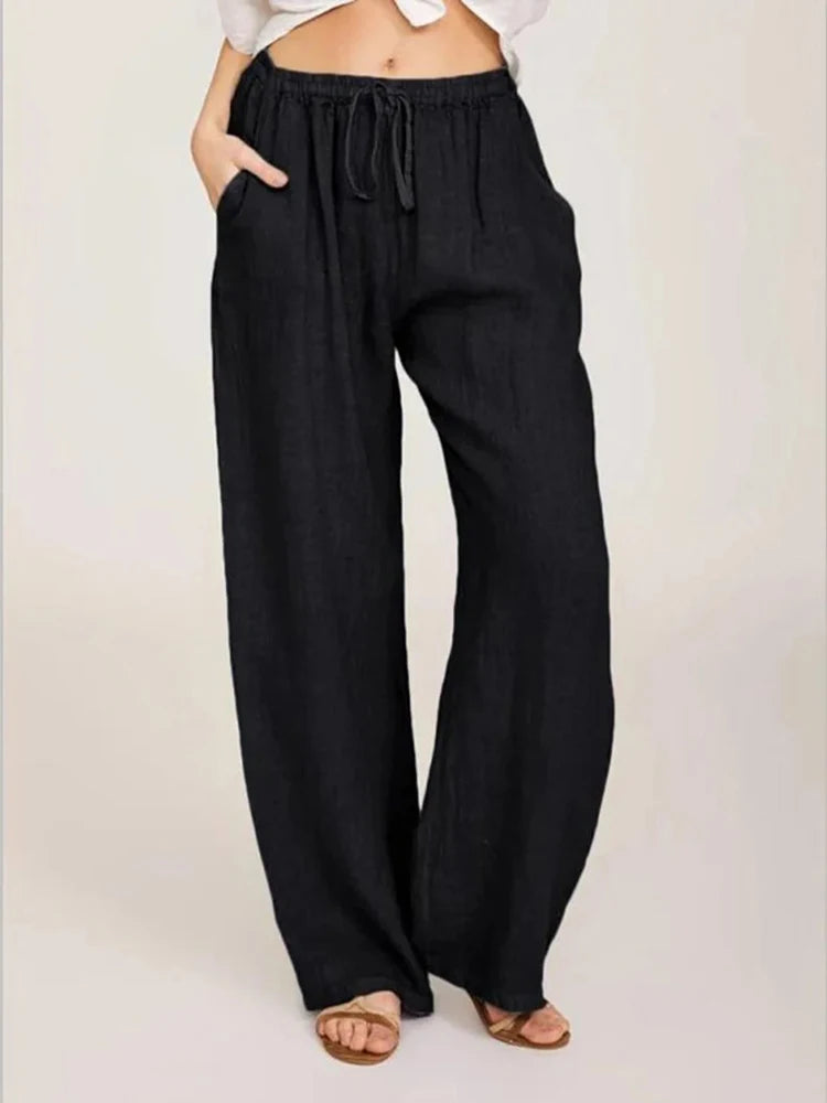 Calça Linho de Algodão Outono/Inverno 2024