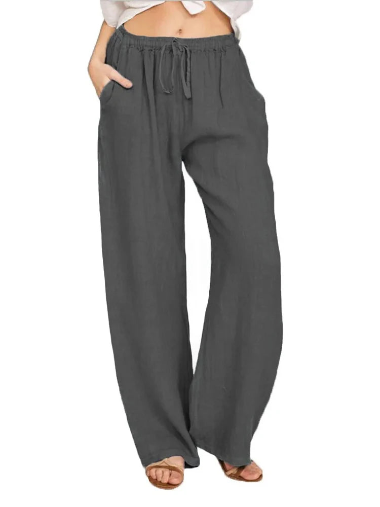 Calça Linho de Algodão Outono/Inverno 2024
