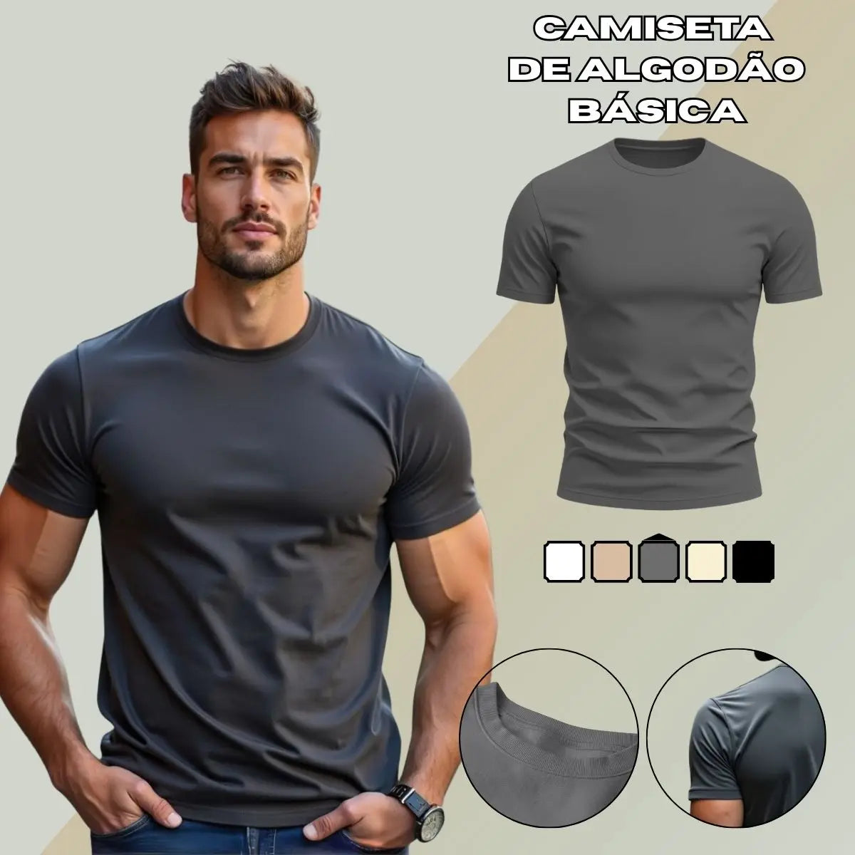 Camiseta Urban Époque Premium 100% Algodão