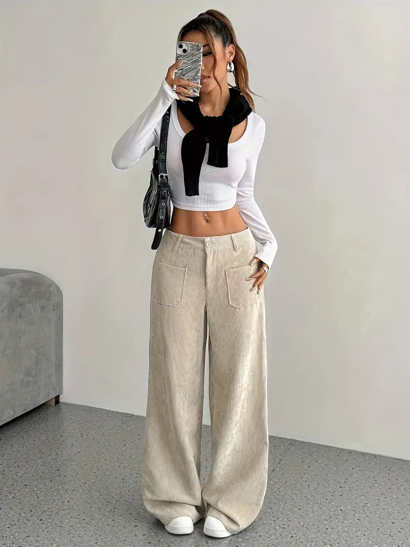 Urban Tailor | Calça Palazzo Premium de Corte Internacional