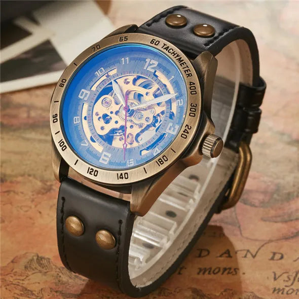 Relógio Steampunk Eclipse Retro Mechanik™ Mecânico Automático