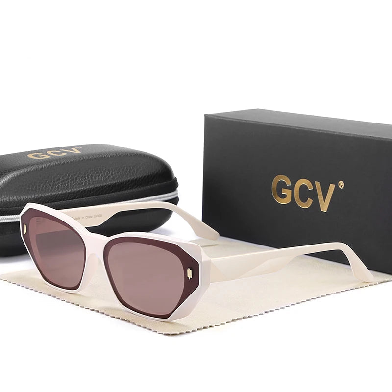 Óculos de Sol GCV Cat Eye - Polarizado UV400 para Looks Urbanos e Festas