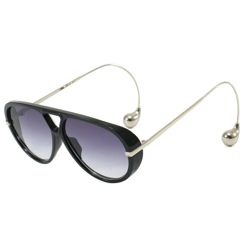 Óculos Pilot Punk Oversized 2025 – Vintage Luxo UV400