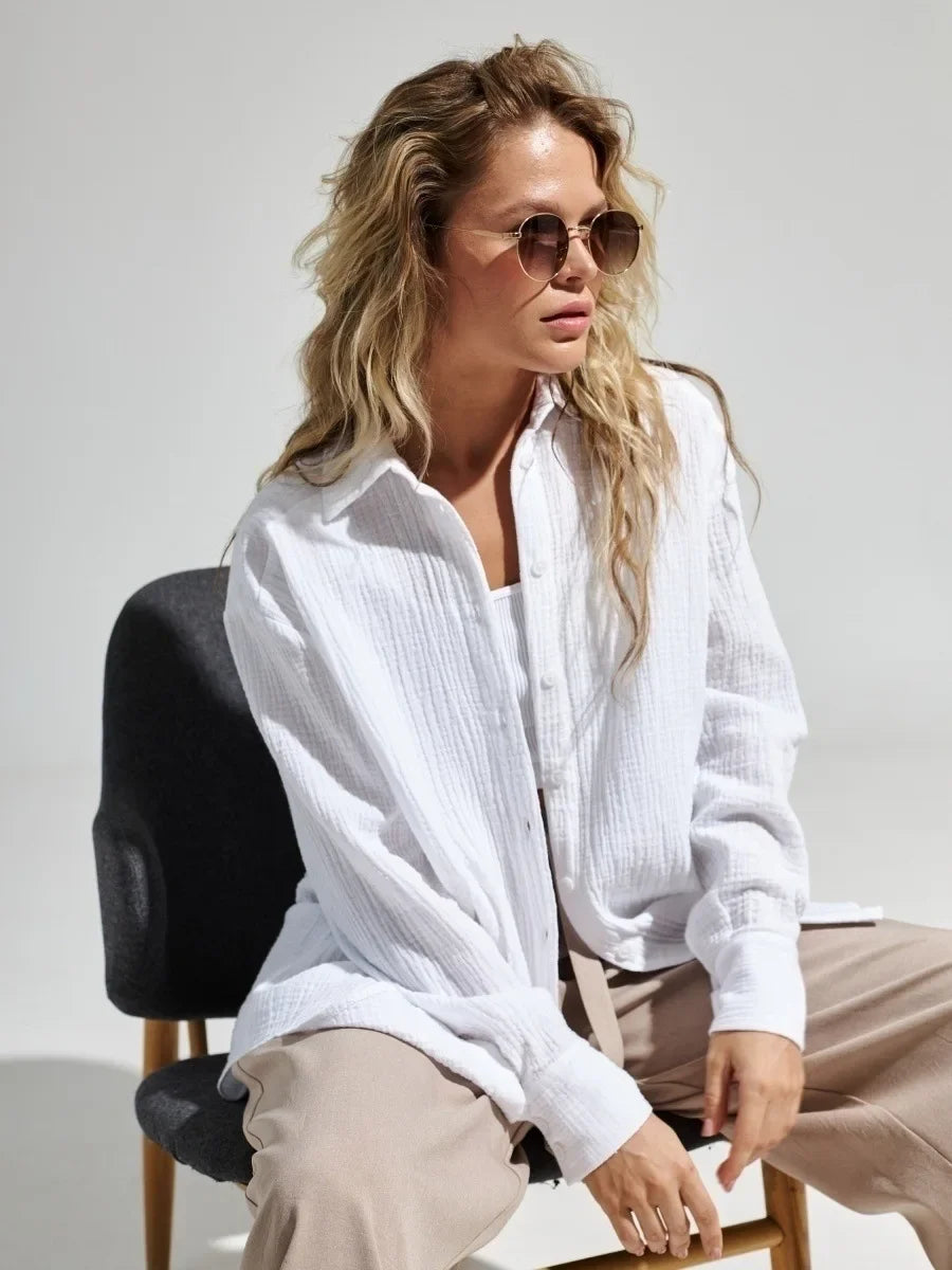 Camisa Essenza Cotton Yahmandy – Sofisticação Atemporal em Algodão Premium