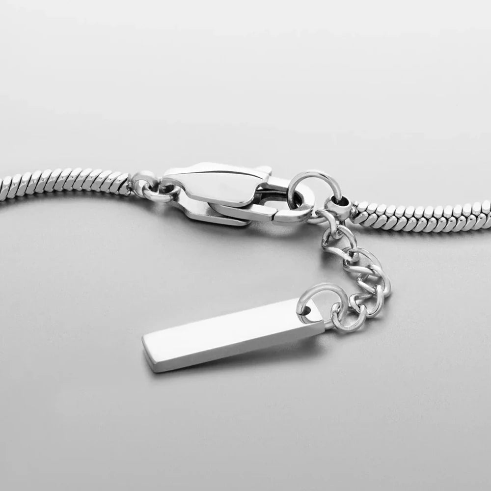 Pulseira Masculina Ylandy™ - Corrente Cobra 1.5MM em Aço Inox