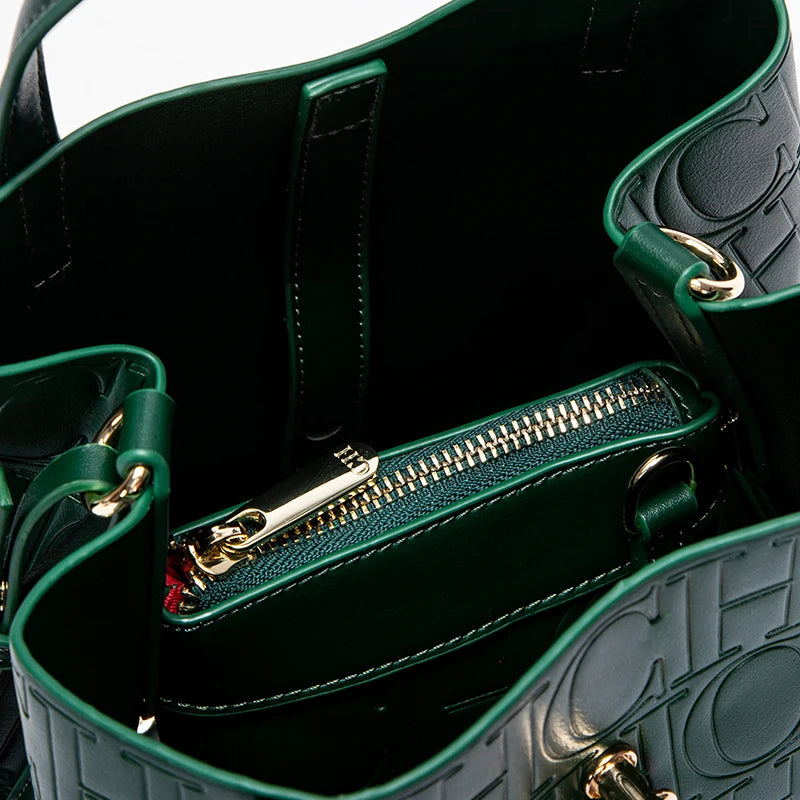 Bolsa Feminina Clássica Retro 2025 - Couro Sintético PU | Estampa Letter | Grande Capacidade