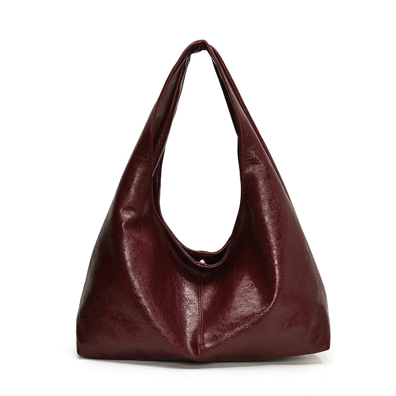 Bolsa Hobo Premium em Couro Sintético - Tendência Y2K - Elegância e Espaço