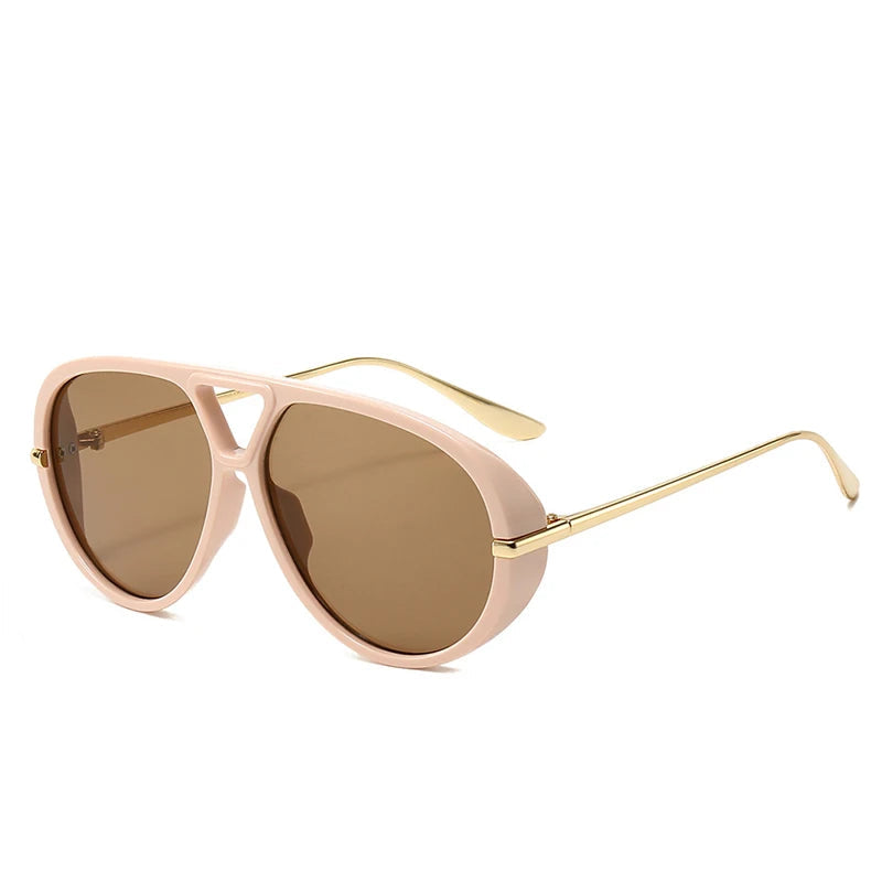 Óculos Pilot Punk Oversized 2025 – Vintage Luxo UV400