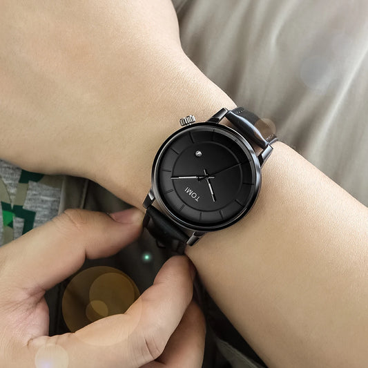 TOMI Executive - Relógio Masculino de Luxo em Couro Legítimo