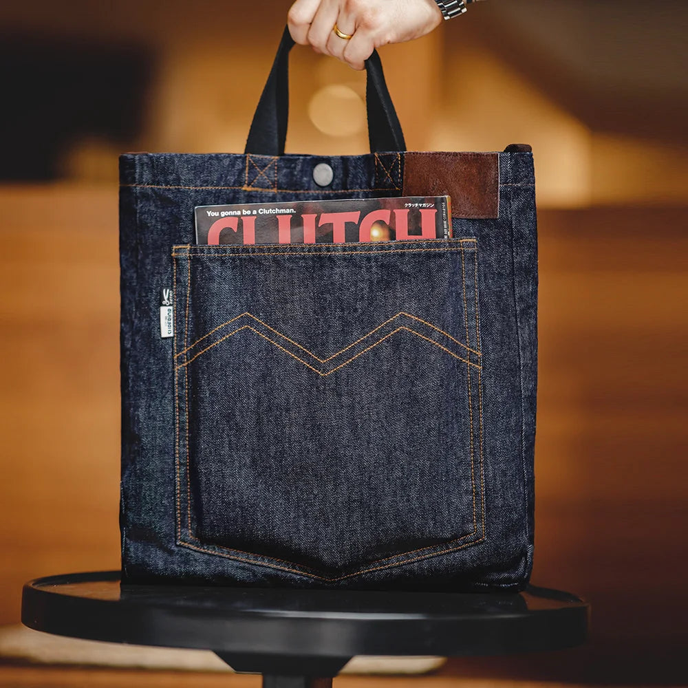 Bolsa Transversal Legacy Denim 14oz – Estilo Urbano Premium