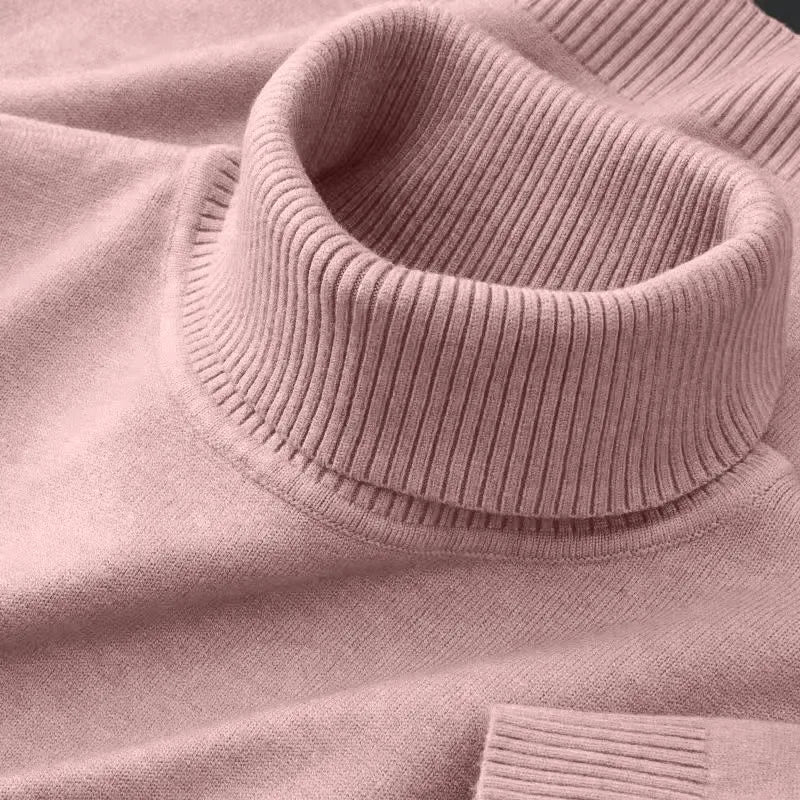 Blusa Masculina Premium em Tricô - Gola Alta | Acrílico e Poliéster