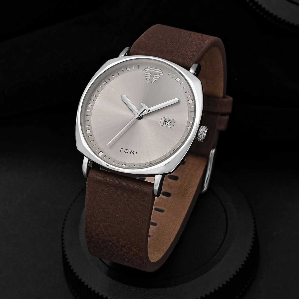 Relógio Minimalista Masculino TOMI – Design Moderno com Calendário