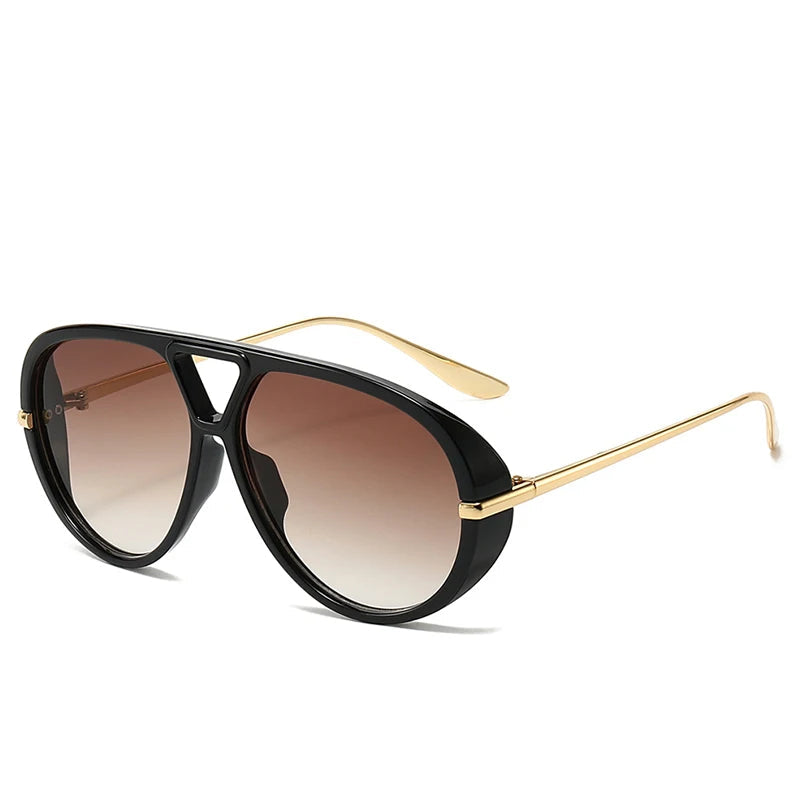 Óculos Pilot Punk Oversized 2025 – Vintage Luxo UV400