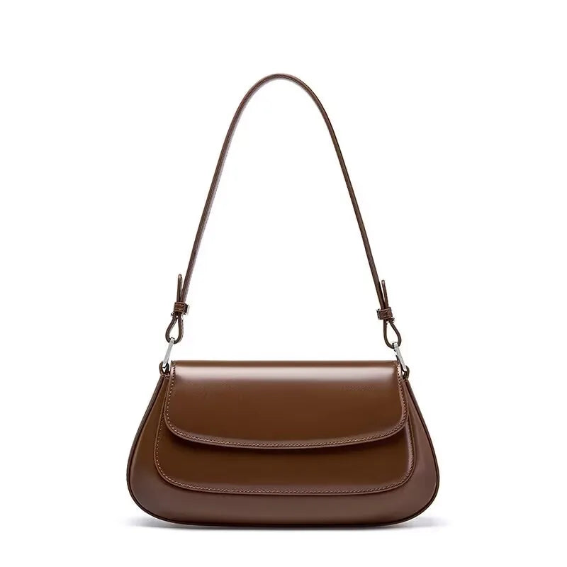Bolsa Feminina Premium em Couro Genuíno - Estilo Vintage 2025