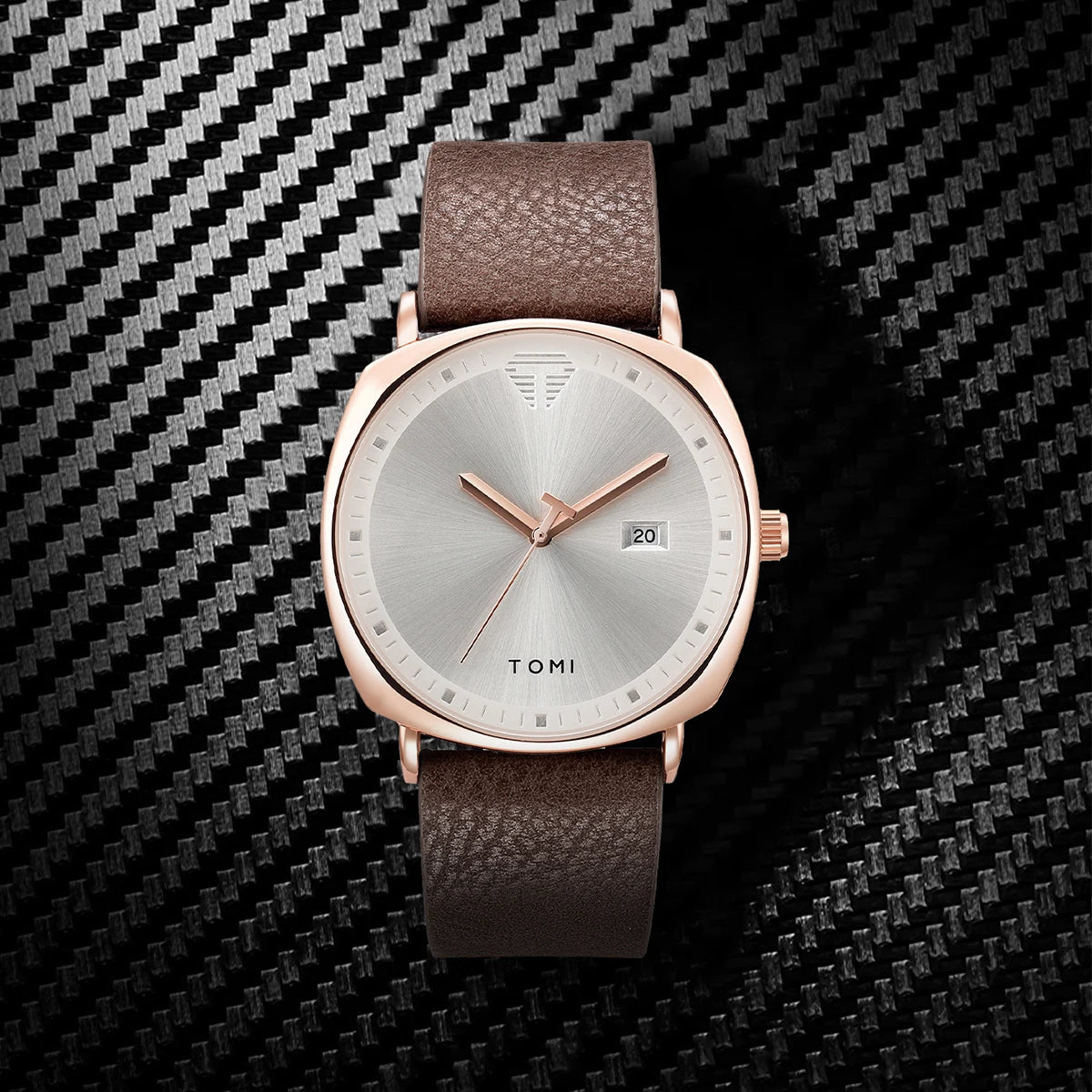 Relógio Minimalista Masculino TOMI – Design Moderno com Calendário