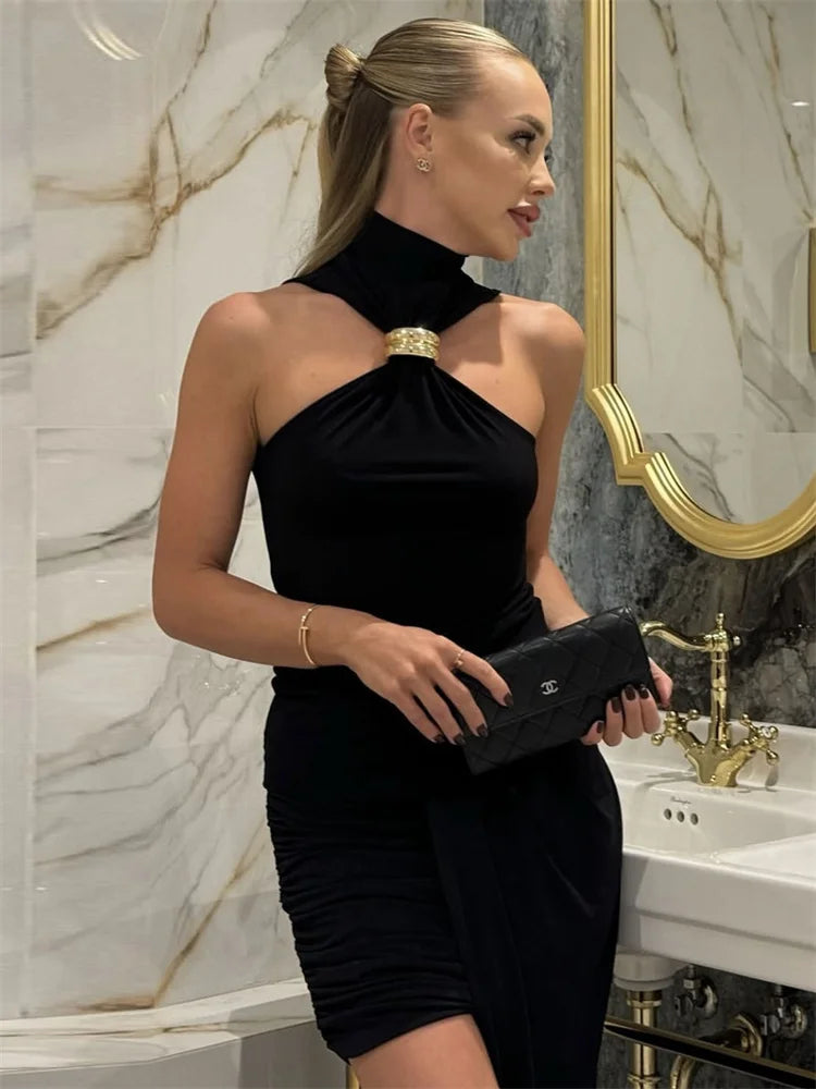 Top Cropped Off-Shoulder LuxeClub™ – Y2K Sofisticado com Elasticidade e Estilo Atemporal