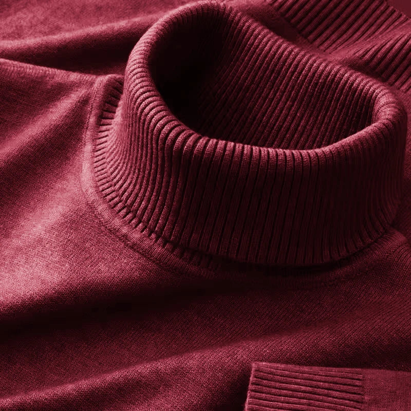 Blusa Masculina Premium em Tricô - Gola Alta | Acrílico e Poliéster