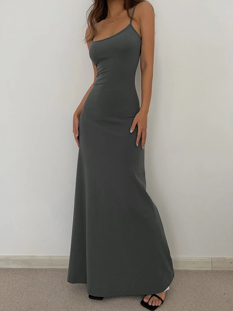 Vestido Longo Halter Feminino - Verão 2025
