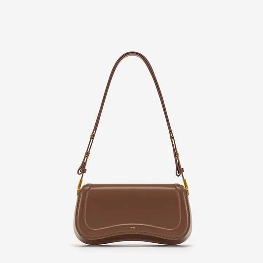 Vérone Élitaire – Bolsa de Ombro Retrô em Couro Estruturado