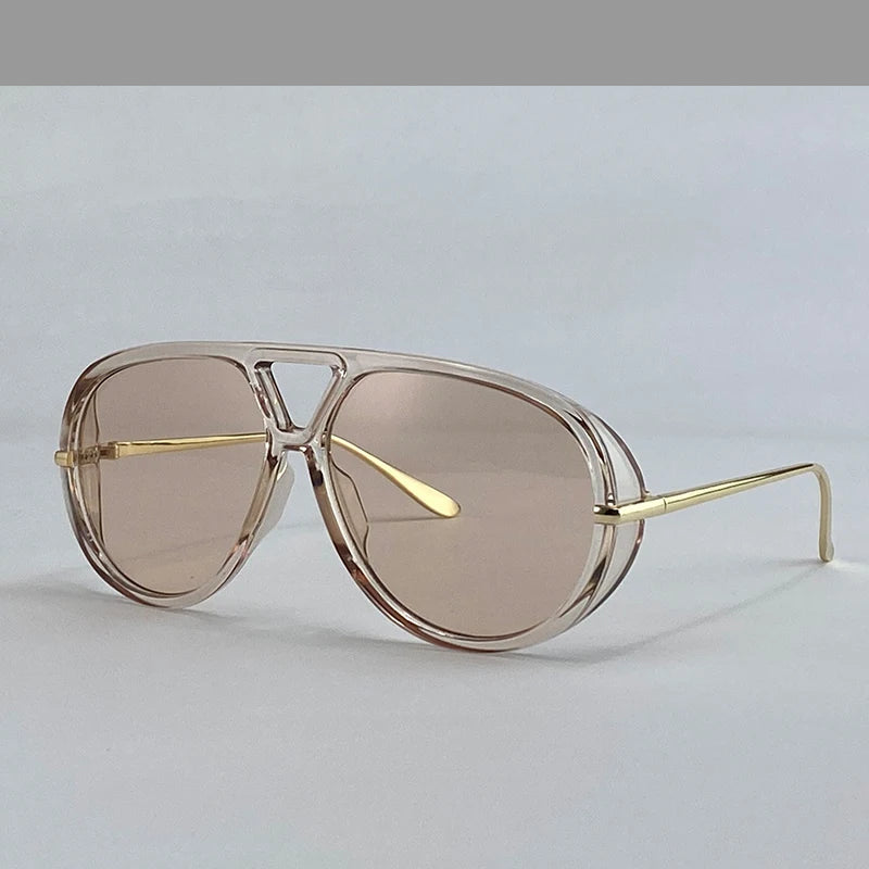 Óculos Pilot Punk Oversized 2025 – Vintage Luxo UV400
