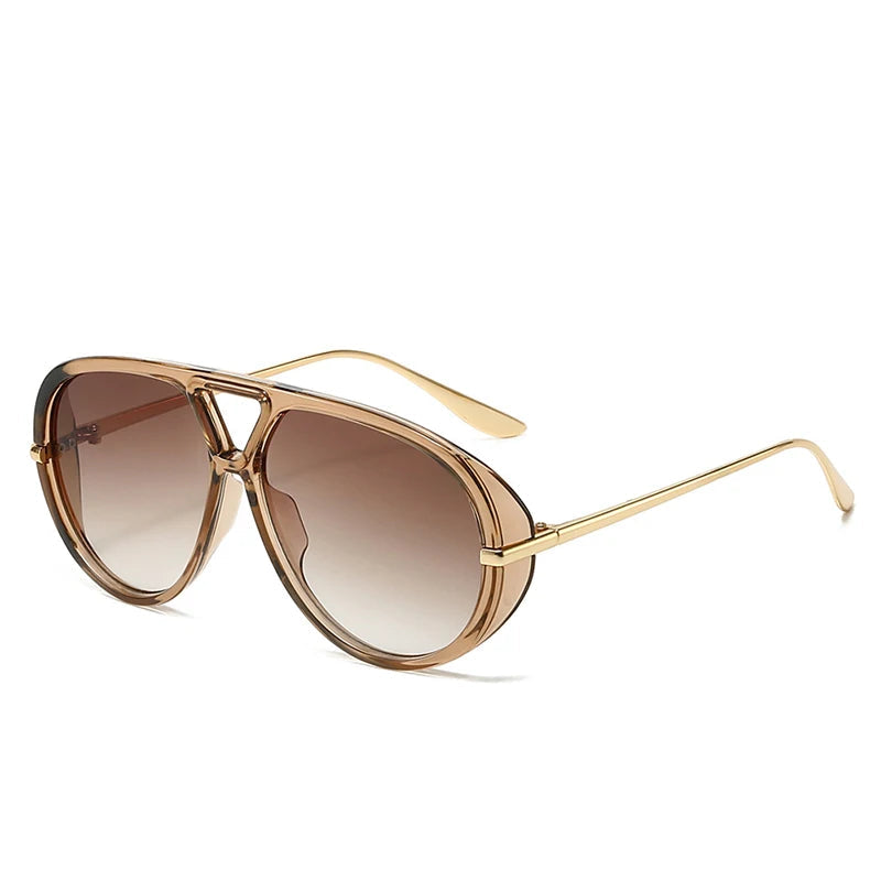 Óculos Pilot Punk Oversized 2025 – Vintage Luxo UV400