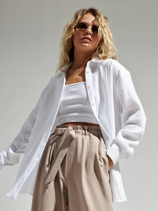 Camisa Essenza Cotton Yahmandy – Sofisticação Atemporal em Algodão Premium