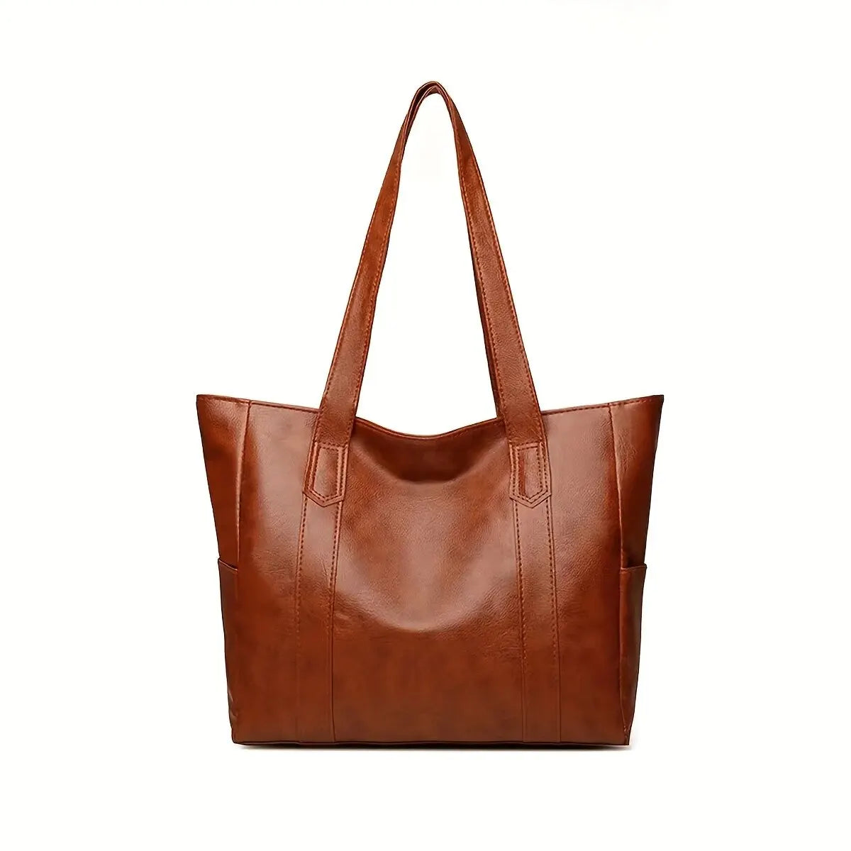 Vintage Majestic - Bolsa Tote Retrô em PU Vegano
