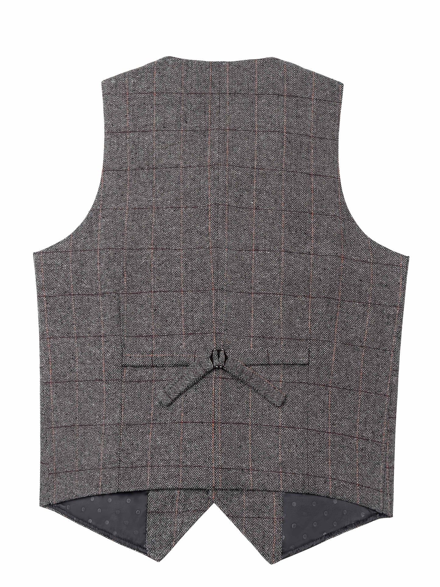 Colete Social em Tweed Herringbone - Slim Fit Premium para Casamentos e Eventos