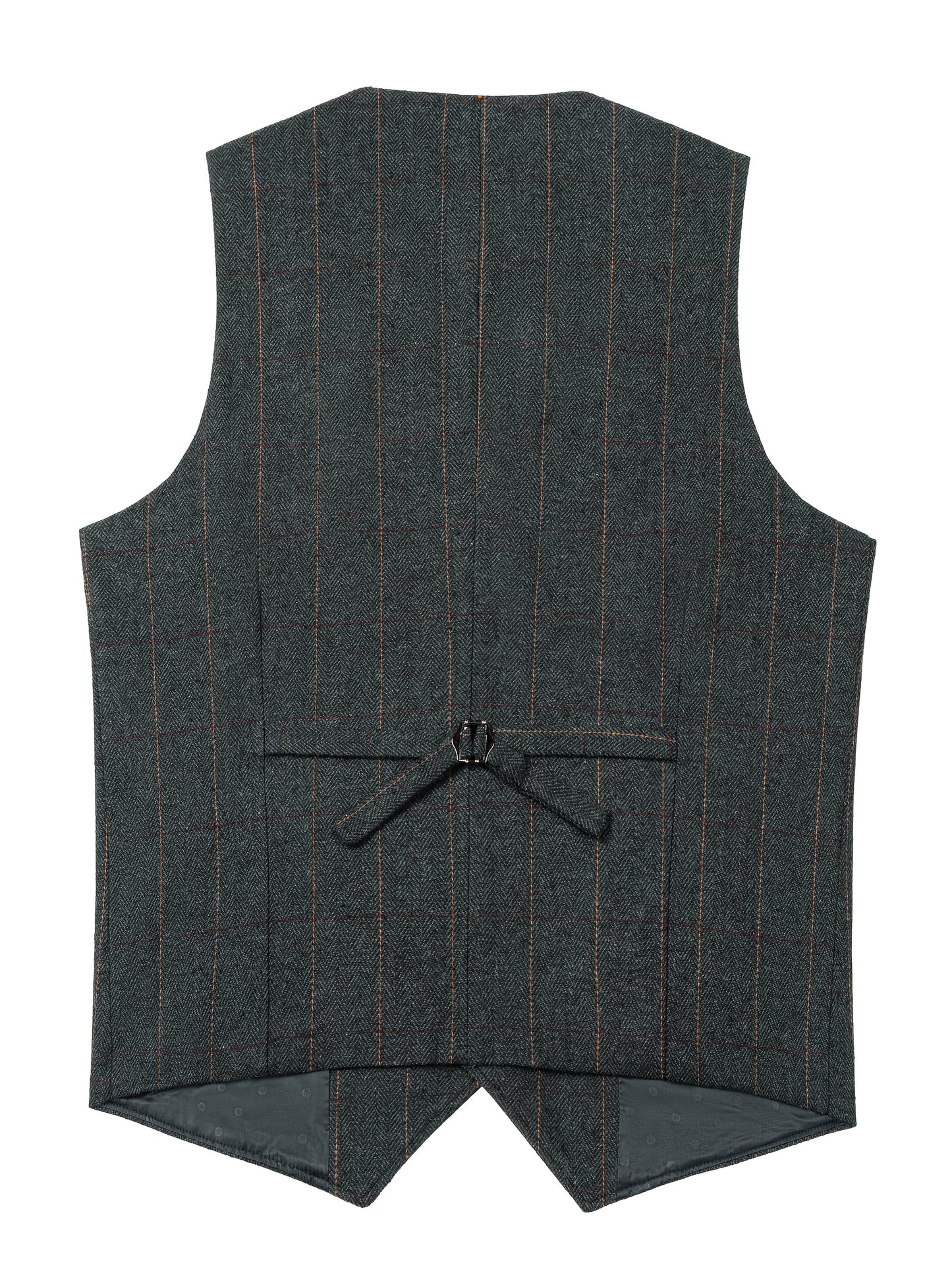 Colete Social em Tweed Herringbone - Slim Fit Premium para Casamentos e Eventos
