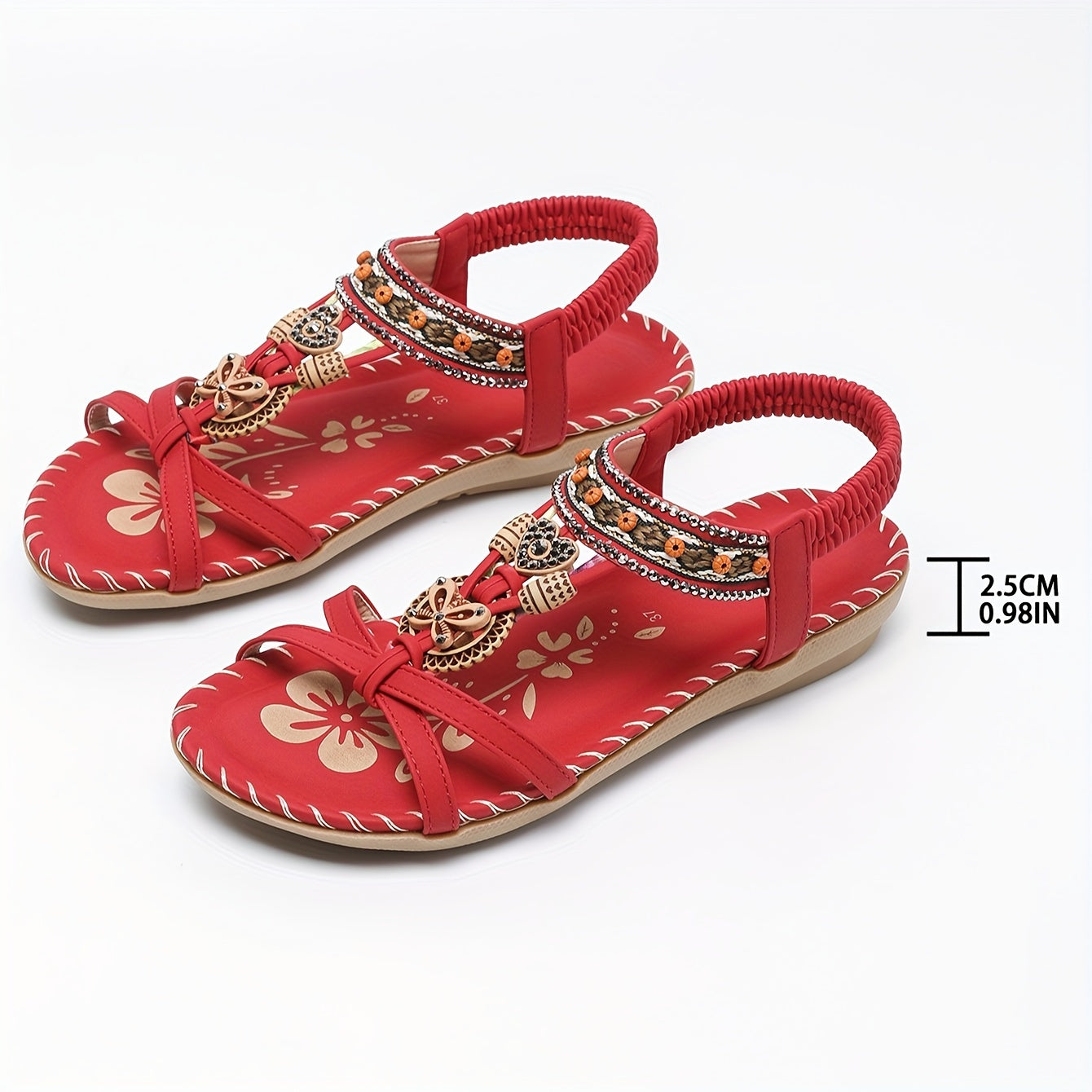 Sandália Feminina Elegante com Strass - Conforto e Brilho para o Verão