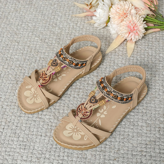 Sandália Feminina Elegante com Strass - Conforto e Brilho para o Verão