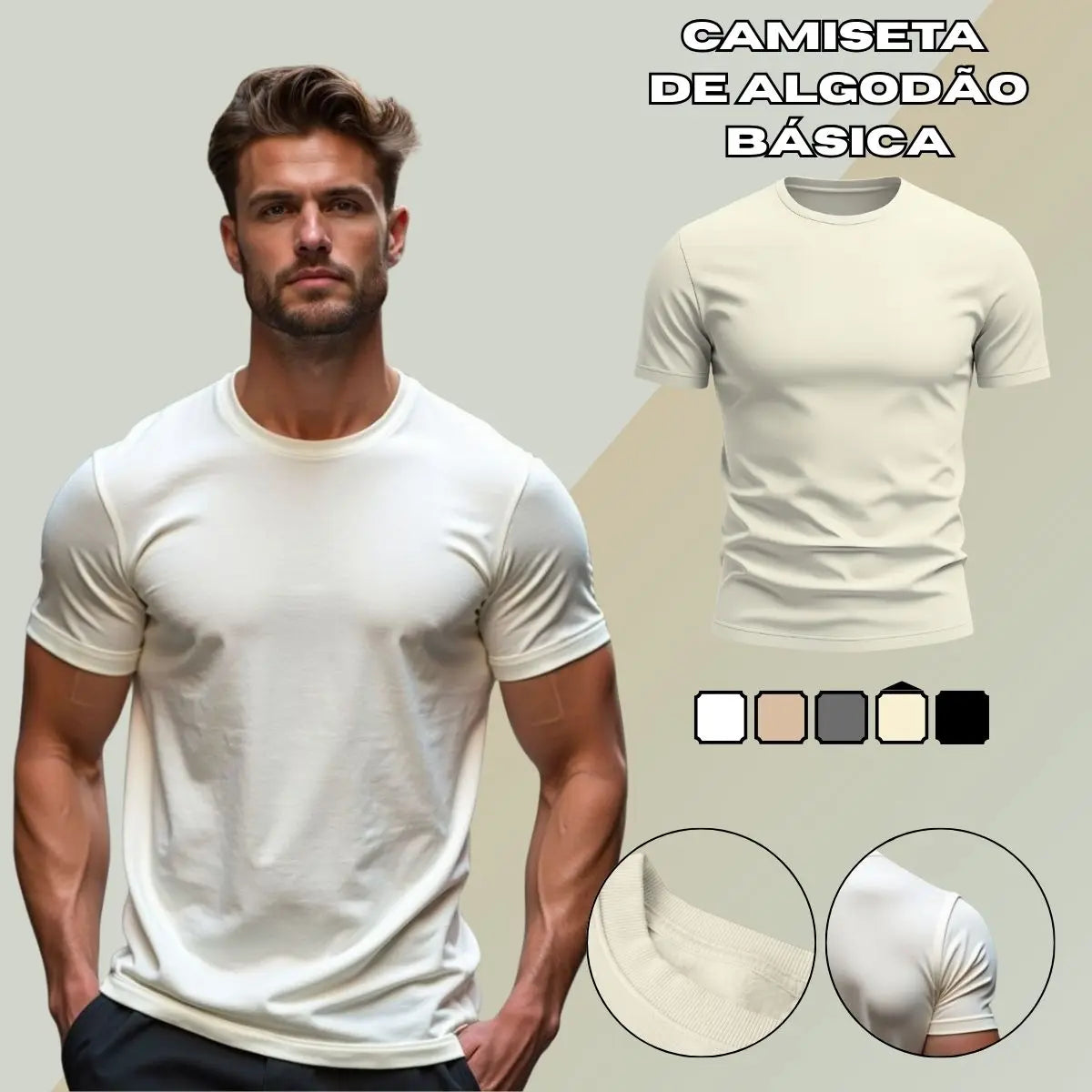 Camiseta Urban Époque Premium 100% Algodão