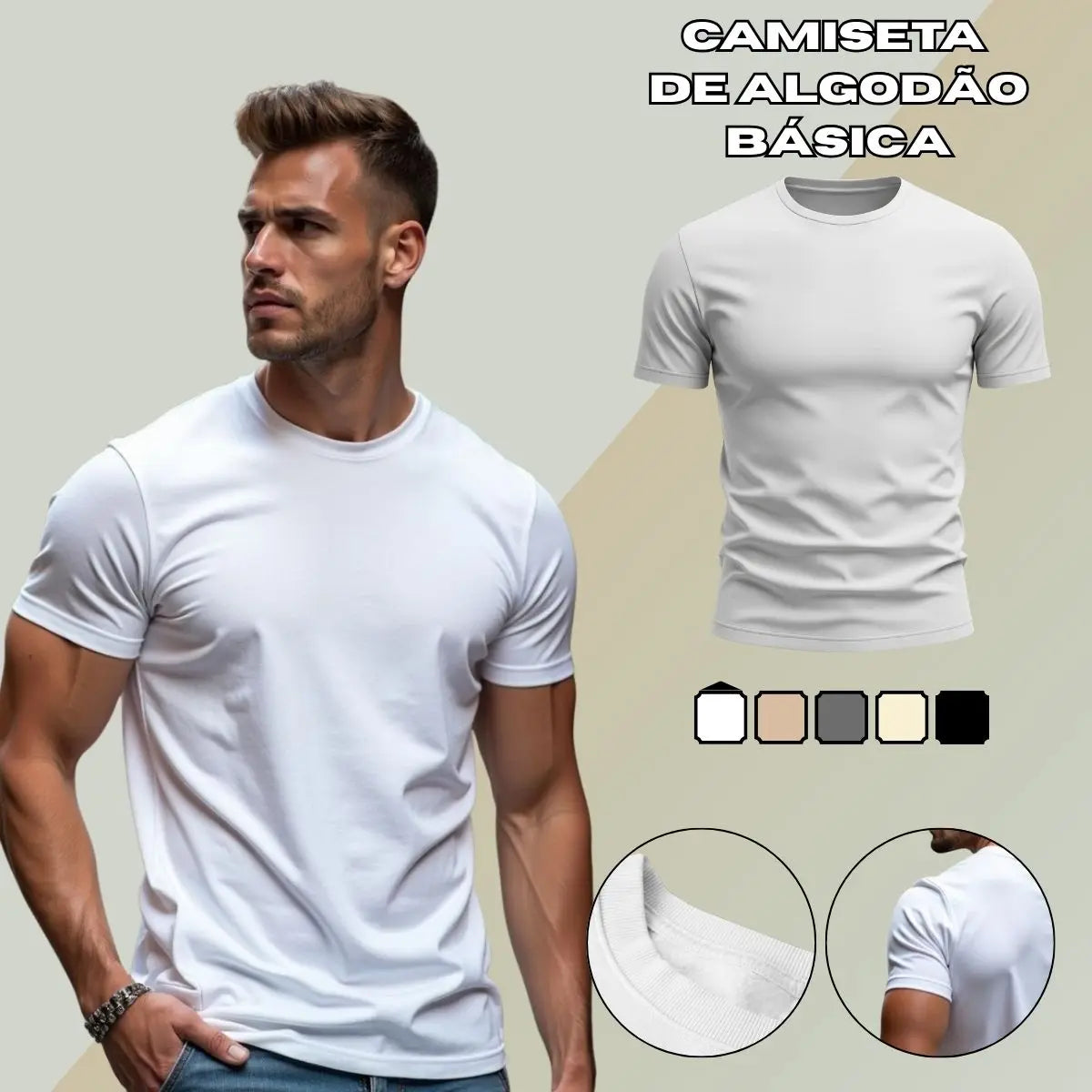 Camiseta Urban Époque Premium 100% Algodão