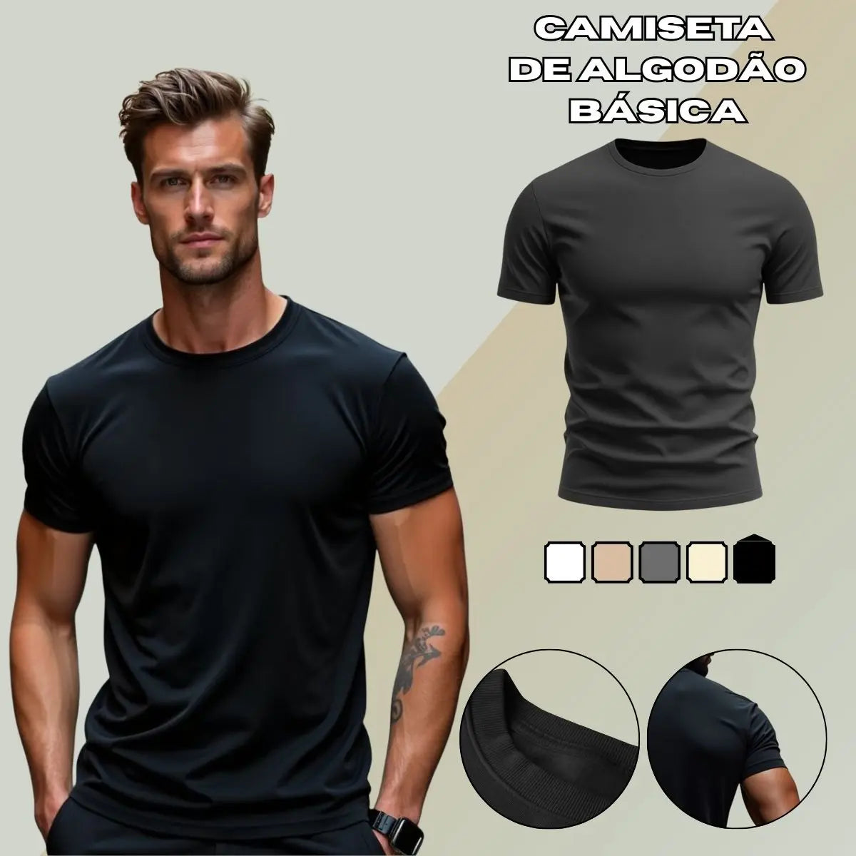 Camiseta Urban Époque Premium 100% Algodão