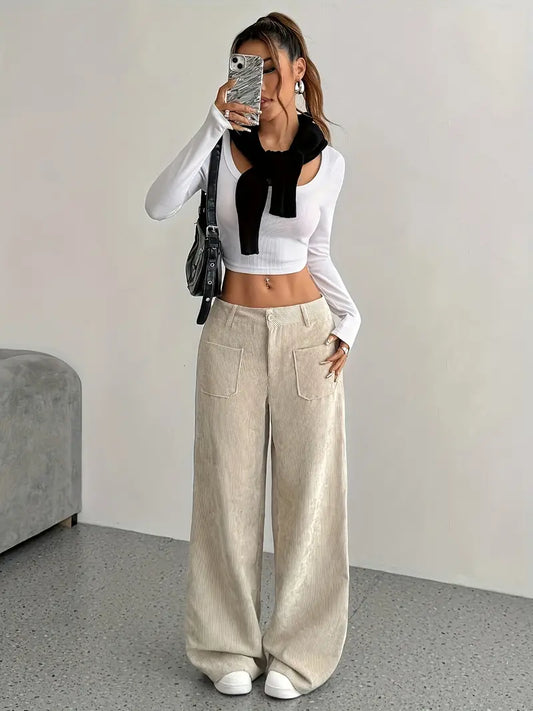 Urban Tailor | Calça Palazzo Premium de Corte Internacional