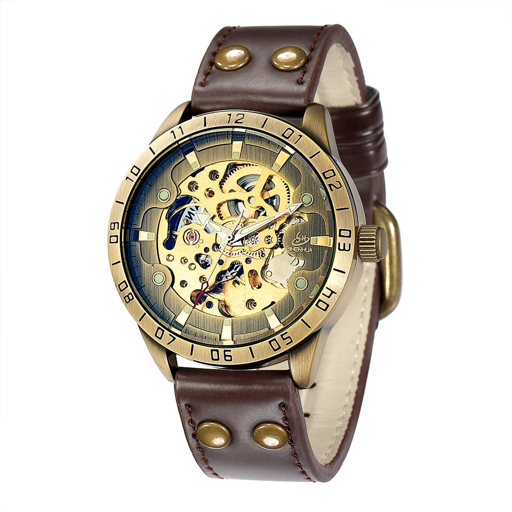 Relógio Steampunk Eclipse Retro Mechanik™ Mecânico Automático