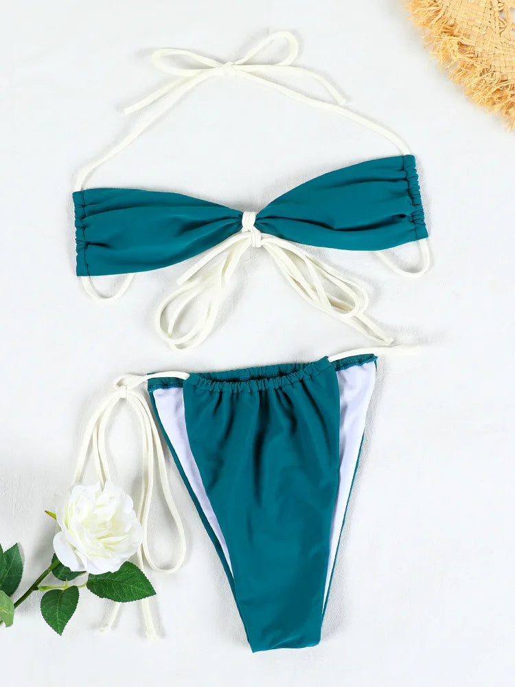 Swimwear Halter Émeraude Luxe