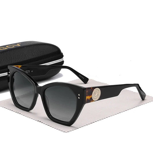 Óculos Borboleta Acetato 520 – Luxo Italiano Polarizado
