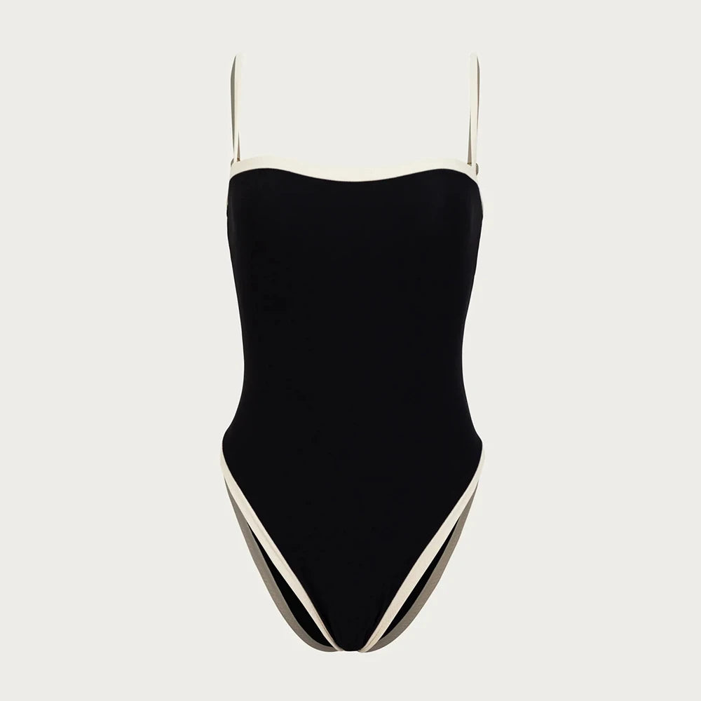 Monokini Cannes Retro™ – Elegância Vintage com Toque Contemporâneo