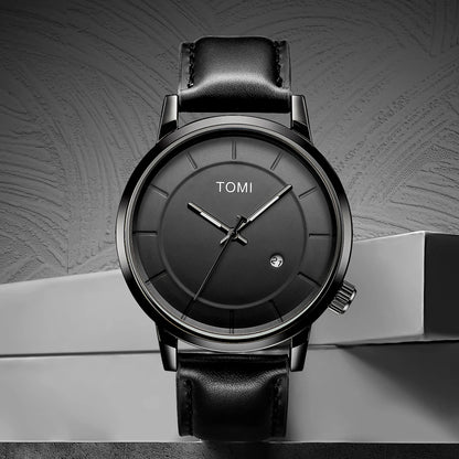 TOMI Executive - Relógio Masculino de Luxo em Couro Legítimo