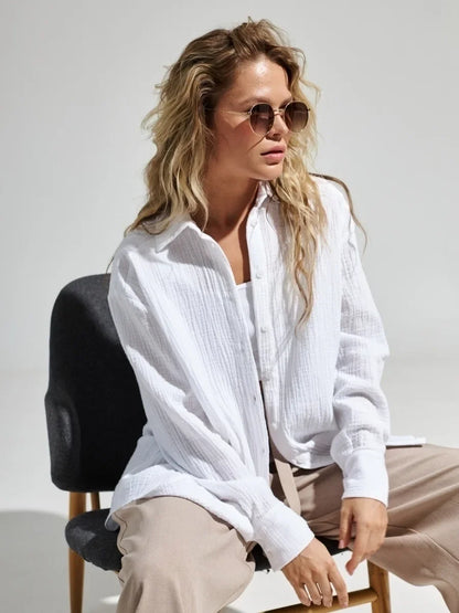 Camisa Essenza Cotton Yahmandy – Sofisticação Atemporal em Algodão Premium