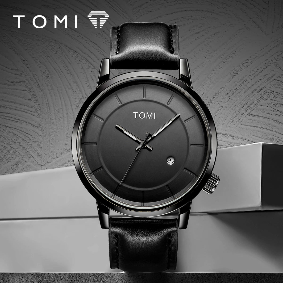 TOMI Executive - Relógio Masculino de Luxo em Couro Legítimo