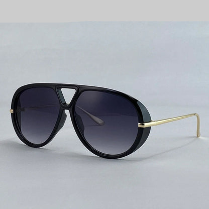 Óculos Pilot Punk Oversized 2025 – Vintage Luxo UV400
