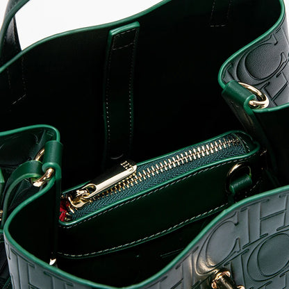 Bolsa Feminina Clássica Retro 2025 - Couro Sintético PU | Estampa Letter | Grande Capacidade