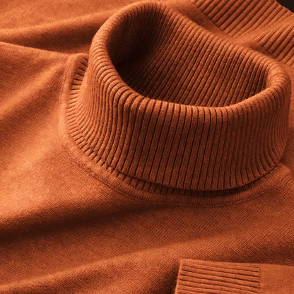 Blusa Masculina Premium em Tricô - Gola Alta | Acrílico e Poliéster