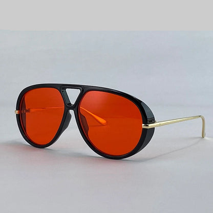 Óculos Pilot Punk Oversized 2025 – Vintage Luxo UV400